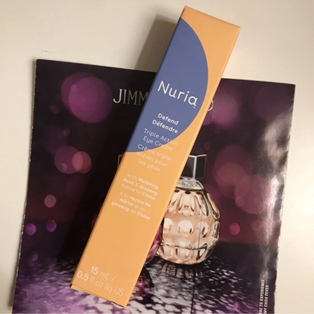 Nuria Defend Triple Action Eye Cream .5oz / 15ml Full Size NIB Sealed $40